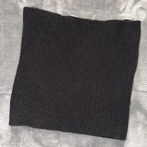 Black Ribbed Tube Top